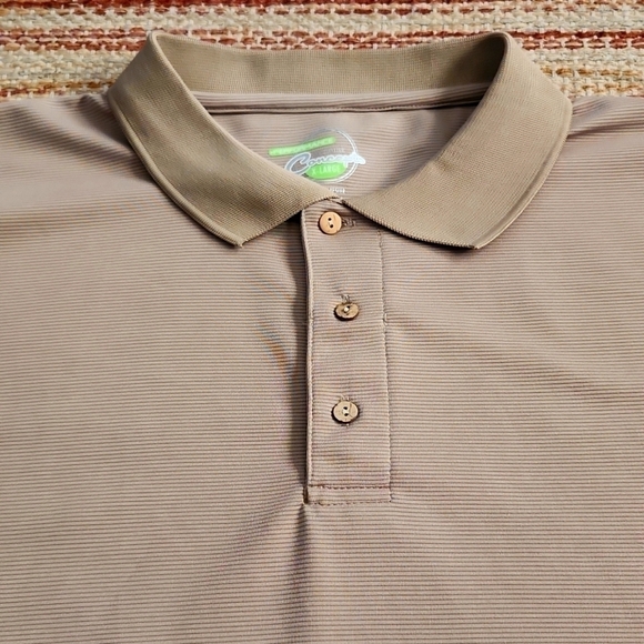 3/$20 grey matter concepts tan performance polo shirt - Picture 3 of 6